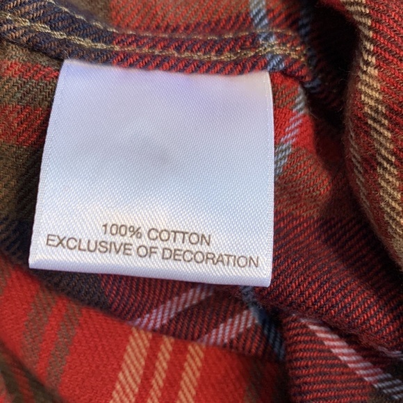 DANIEL CREMIEUX CLASSICS RED PLAID FLANNEL Size Large Men’s - Picture 4 of 8